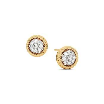 Halo Diamond Stud Earrings