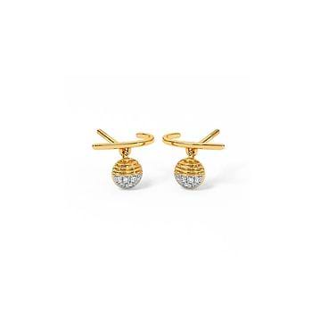 Eclipse Echo Diamond Drop Earrings