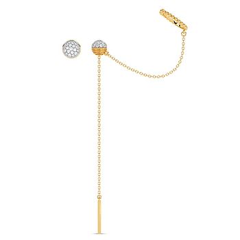 Stellar Frost Diamond Sui Dhaga Earrings