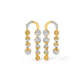 Aurora Glow Diamond Drop Earrings