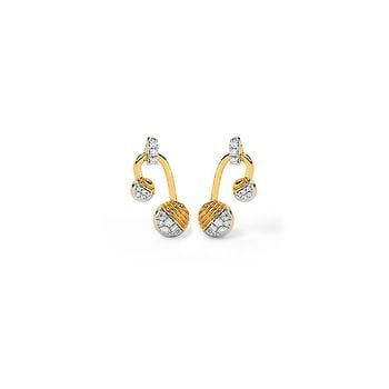 Midnight Veil Diamond Drop Earrings