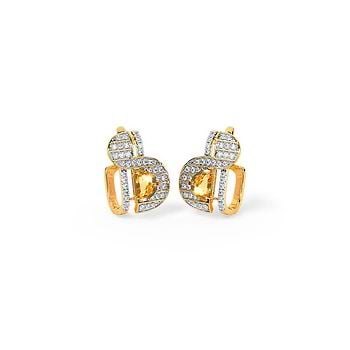 Dawn Glow Gemstone Hoop Earrings