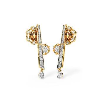 Sunlight Streaks Gemstone Drop Earrings