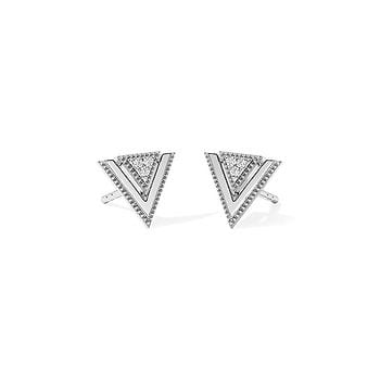 Artistic Arrow Diamond Stud Earrings