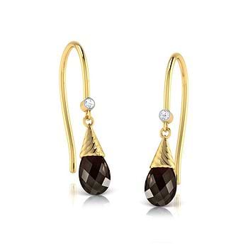 Stylish Gemstone Drop Earrings