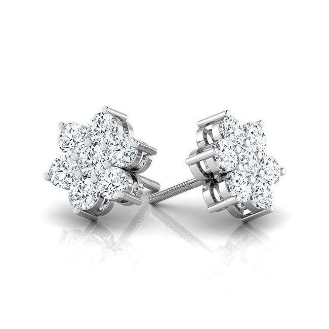 Shop Classic Seven Stone Diamond Studs Online CaratLane US