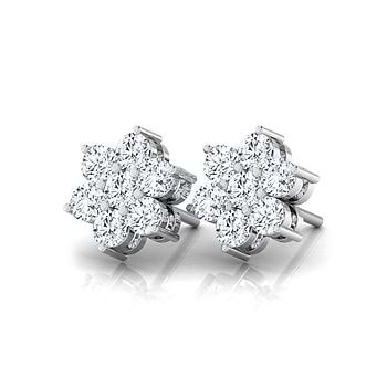Classic Seven-Stone Diamond Studs