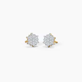Sunshine Diamond Stud Earrings