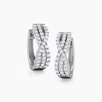 Lovise Diamond Hoop Earrings For Women