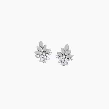 Bouquet Platinum Stud Earrings