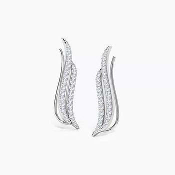 Sweep Diamond Ear Cuffs