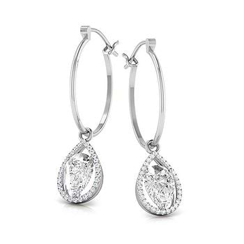 Bianca Sparkle Gemstone Hoop Earrings