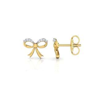 Jessy Bow Kids' Diamond Earrings