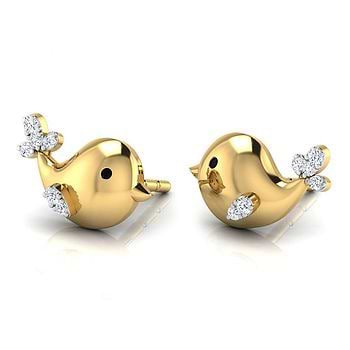 Birdy Kids' Diamond Earrings