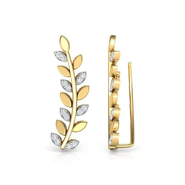 Shop Ferna Shine Diamond Ear Cuffs Online - CaratLane US
