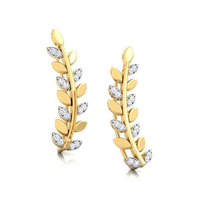 Shop Ferna Shine Diamond Ear Cuffs Online - CaratLane US