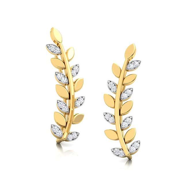 Shop Ferna Shine Diamond Ear Cuffs Online - CaratLane US