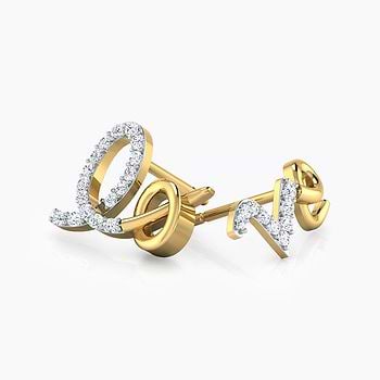 Lo & Ve Mismatched Diamond Stud Earrings