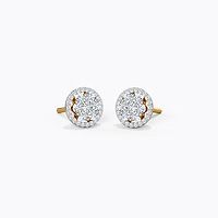 Shop Studs Tops Earrings in Gold Diamond CaratLane US