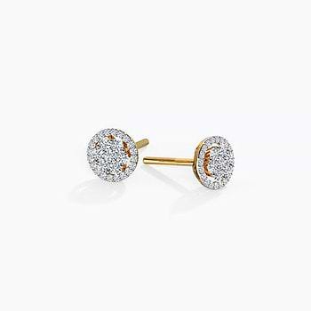Carol Seven Stone Diamond Stud Earrings