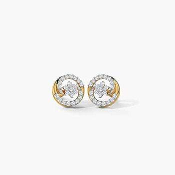 Cheer Cluster Diamond Stud Earrings