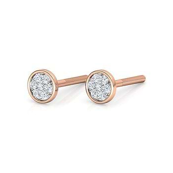 Star Diamond Stud Earrings