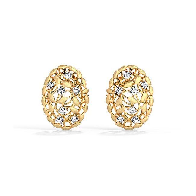 Daily use gold earrings with price cheap