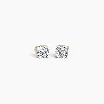 Petite Quad Diamond Stud Earrings