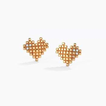 You Captured My Heart Diamond Stud Earrings