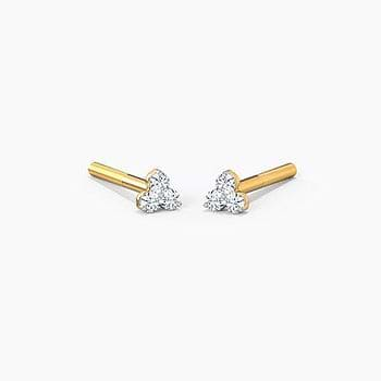 Classic Trio Kids' Diamond Earrings