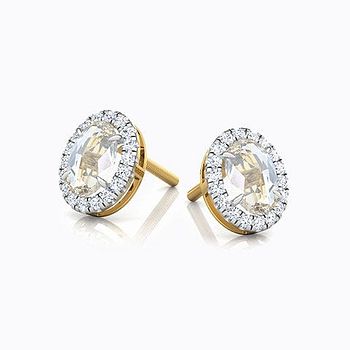 Aleeza Bloom Gemstone Stud Earrings