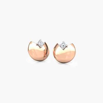 Aakriti Dome Diamond Stud Earrings