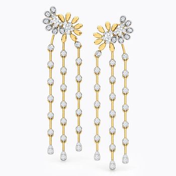 Blossom Chandelier Diamond Drop Earrings
