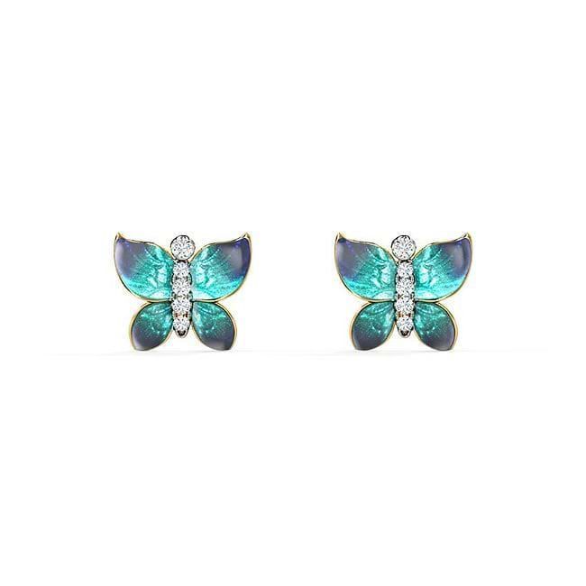 Tanishq butterfly earrings discount