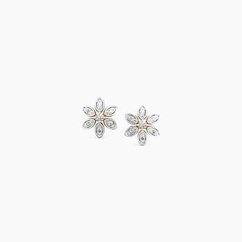 Daisy Floret Diamond Stud Earrings