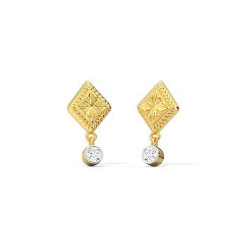 Ishika Quad Diamond Stud Earrings