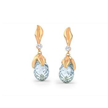 Elegant Dewdrops Gemstone Drop Earrings
