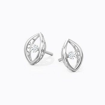 Isadora Heartbeat Diamond Stud Earrings