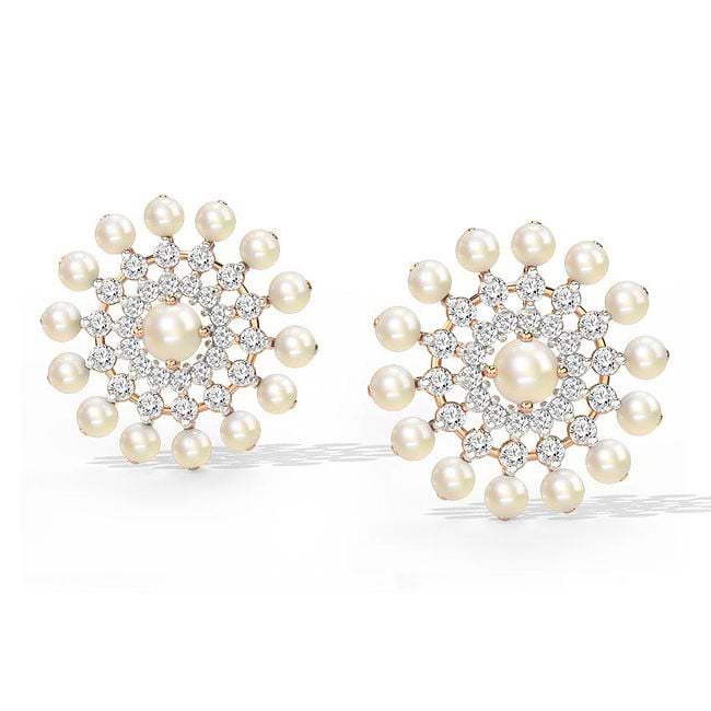 Caratlane pearl earrings online
