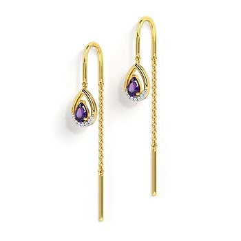 Purple Haze Gemstone Sui Dhaga Earrings