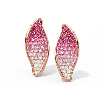 Cape Lily Gemstone Stud Earrings For Women