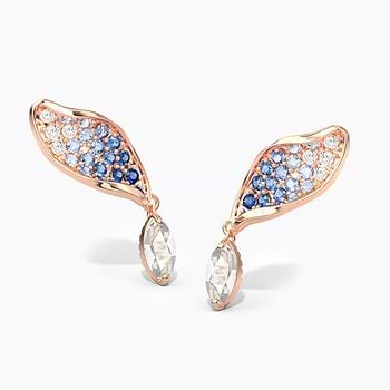 Azure Sway Gemstone Drop Earrings