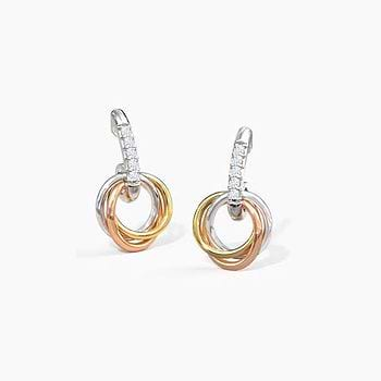 Zoey Entwine Diamond Drop Earrings