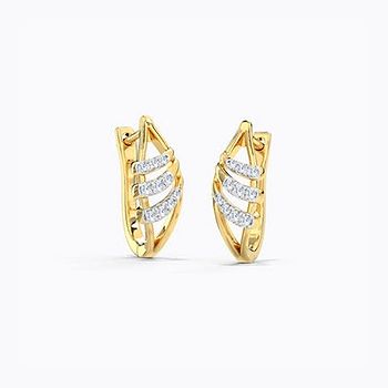 Leena Diamond Hoop Earrings For Women