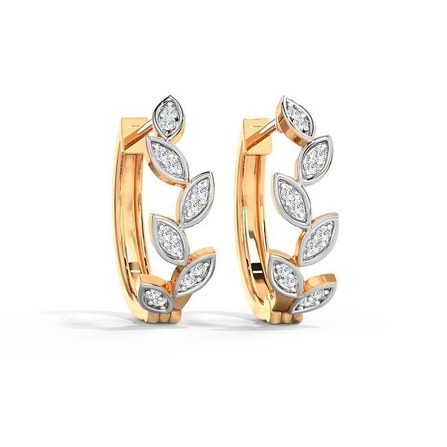Diamond hoop earrings designs hotsell