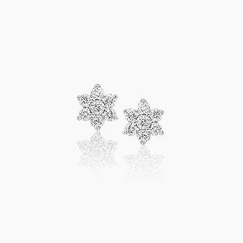 Wink Cluster Diamond Stud Earrings