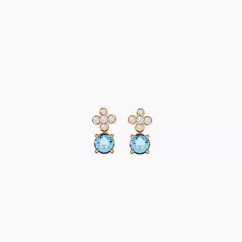 Liz Sparkle Gemstone Drop Earrings