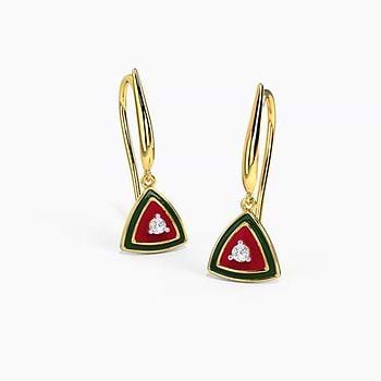 Trillium Diamond Drop Earrings