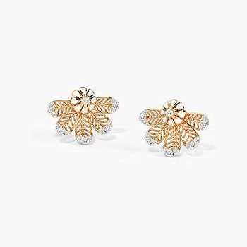 Harmony Bloom Diamond Stud Earrings