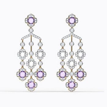 Grandeur Gemstone Drop Earrings For Women